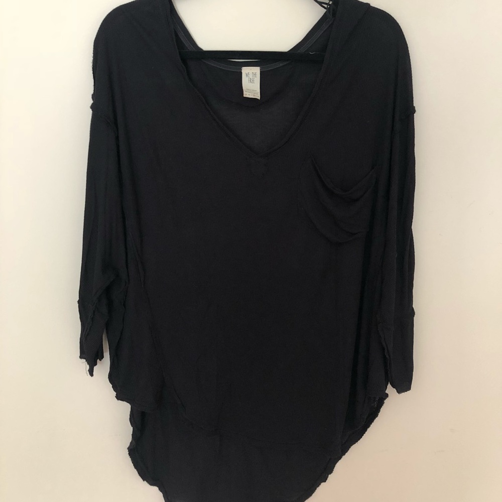 Free People - We the Free - Black Shirt